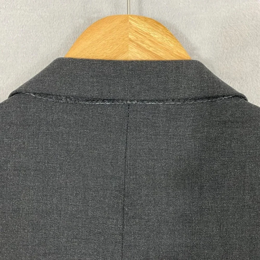 Brooks Brothers Stretch Wool Blazer Sport‎ Coat Men's 46R Gray Suit Jacket